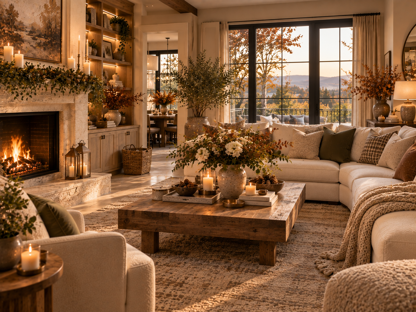 Warm seasonal home styling